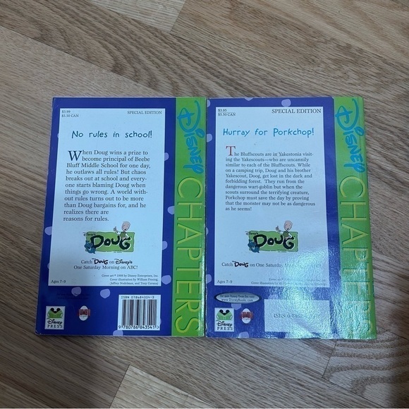 Vintage Doug Chronicles Paperback Book Bundle Nickelodeon Doug Rules Porkchop - Picture 3 of 3